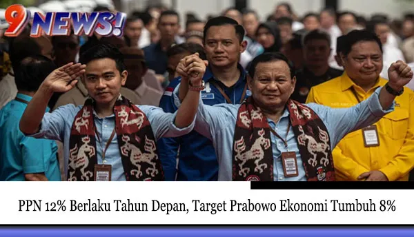 Target Besar Prabowo - PPN 12% Berlaku Tahun Depan, Ekonomi RI Tumbuh 8% Lewat Pangan & Energi