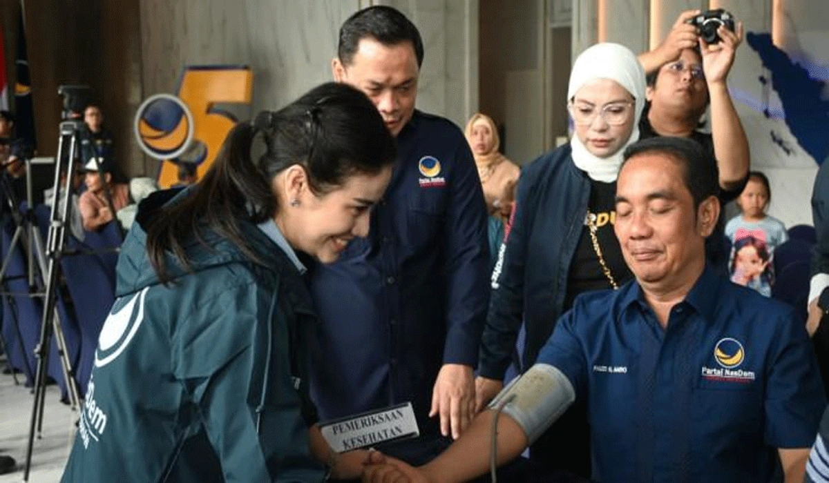 NasDem Gelar Pemeriksaan Kesehatan Gratis Untuk Cegah Penyakit Modern