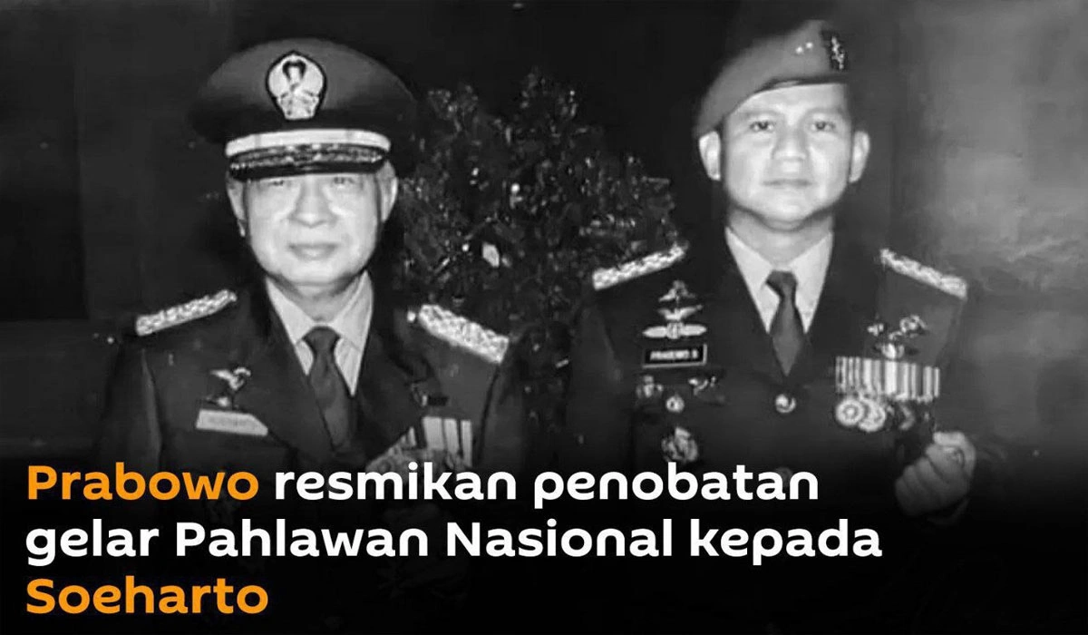 Prabowo Resmikan Penobatan Gelar Pahlawan Nasional Kepada Soeharto